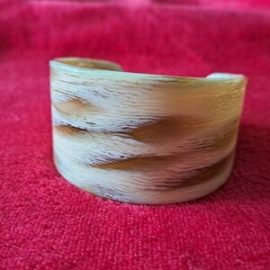 Vintage horn cuff bracelet
